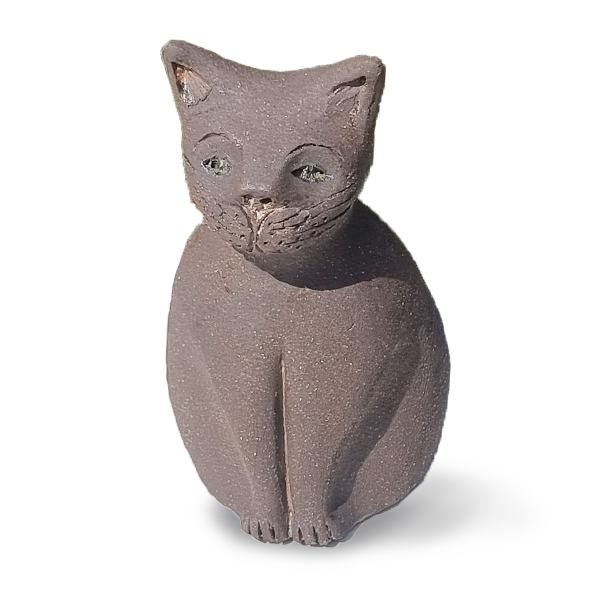 Black cat sculpture by Celine Appleyard
